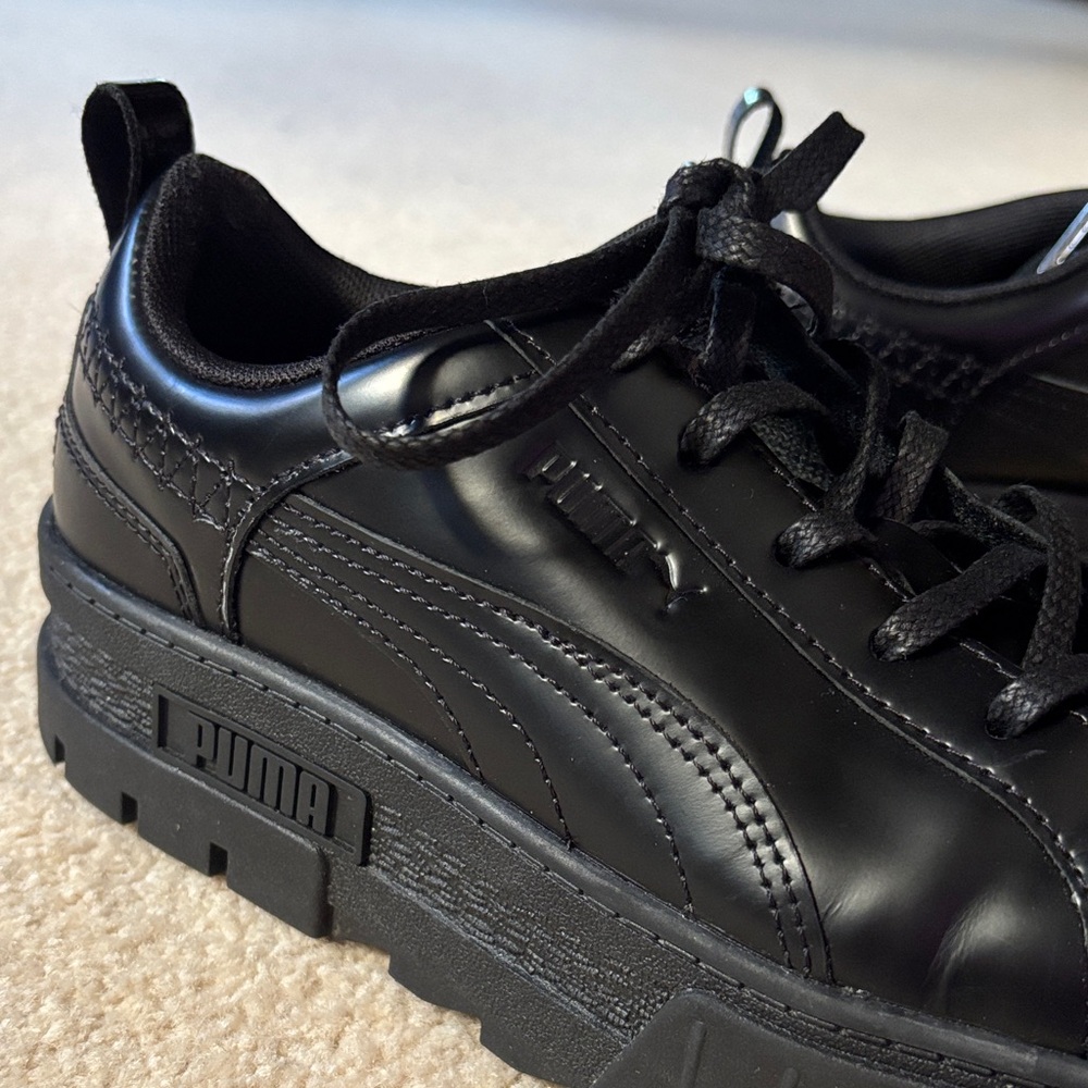 Puma x Dua Lipa Mayze Black Chunky Sole Sneakers (FITS NARROW) - Picture 6 of 13